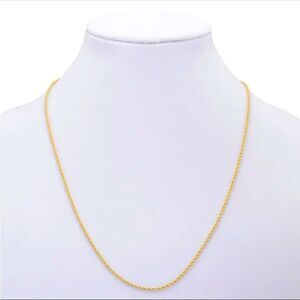 18k Gold Filled Rope Chain Necklace Or Bracelet